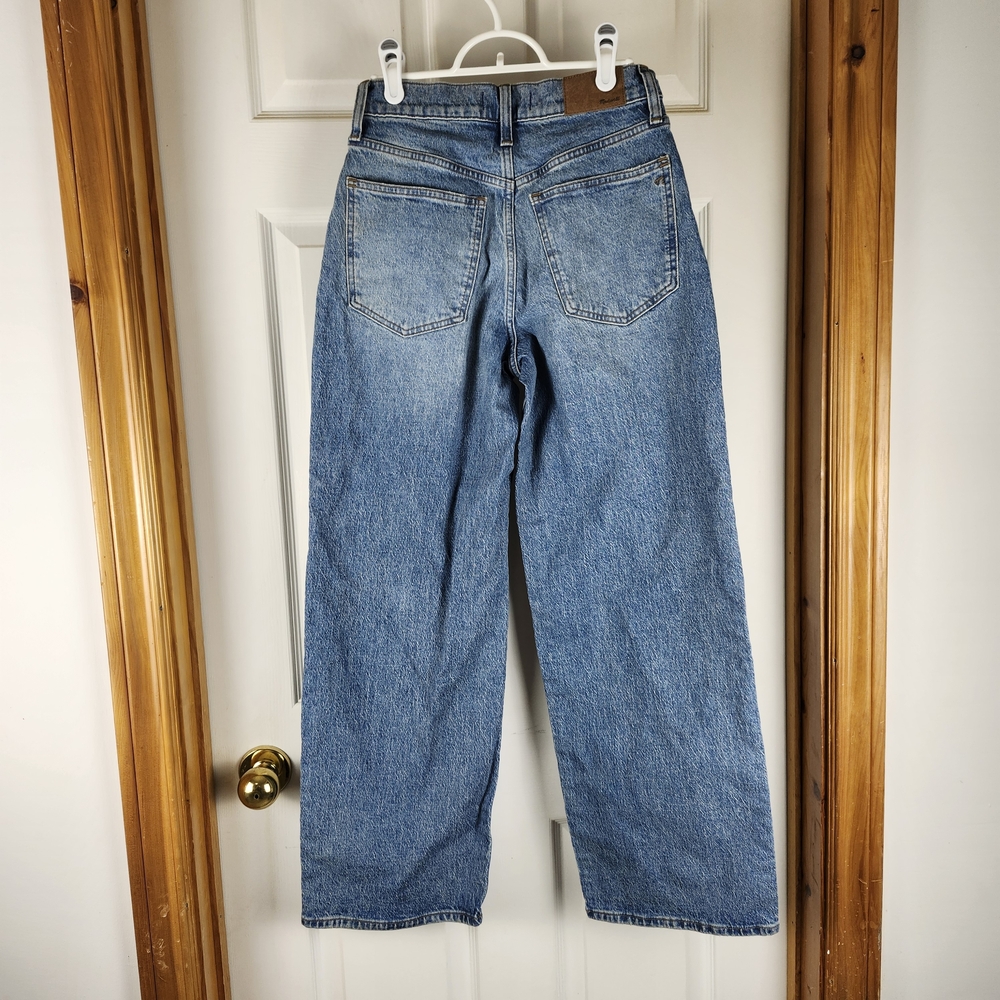 Madewell women's the perfect vintage wide leg jeans Light Indigo Blue NR475 26 - Picture 5 of 17